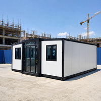 Projet de dortoir modulaire pour parc industriel, dépliage rapide, maison conteneur préfabriquée mobile extensible et étanche