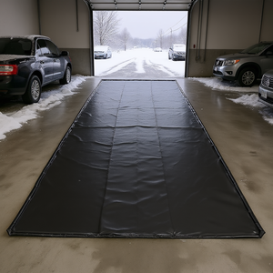 Tapis de sol de garage 7 pi x 18 pi antidérapant en PVC robuste et imperméable pour la protection des équipements de stationnement et de la neige - Product Image 2