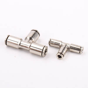 Conexiones de Tubería de Aire de la Serie PE, Totalmente de Cobre, Niqueladas, en Forma de T, Resistentes a Altas Temperaturas, Alta Presión y Corrosión, Neumáticas - Product Image 4