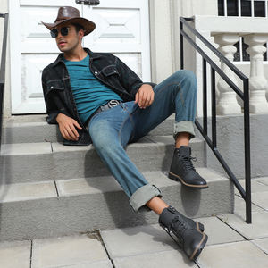 Botas Chelsea para Hombre, Talla Grande, Diseño 2024, OEM, Parte Superior de PU, Impermeables, Punta Cerrada, Cálidas para Invierno, Hechas a Mano, ODM - Product Image 6