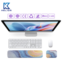 Coussinets de poignet personnalisés en mousse à mémoire de forme colorée pour clavier et souris, ensemble de protection de poignet de haute qualité pour souris de jeu, tapis de souris lisse pour le poignet