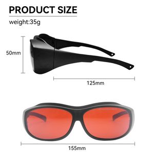 532nm Nd Yagレーザー保護メガネファッショナブルなPCフレームポリカーボネートレンズEN166認定眼安全ゴーグル - Product Image 6