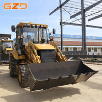 Chargeuse-pelleteuse GZD 8200 kg, moteur Cummins, godet de 1,0 m³, profondeur de fouille de 3967 mm, vitesse de 39 km/h, chargeuse-pelleteuse tracteur à vendre
