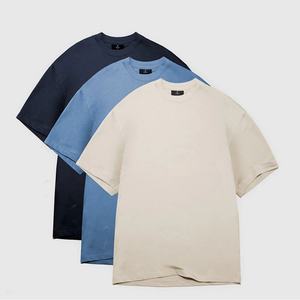 Camisetas de Entrenamiento de Alta Calidad, Teñidas, 275 g/m², 100 % Algodón, 3 Piezas, Cuello Redondo Básico Personalizado, Transpirables, de Secado Rápido - Product Image 1