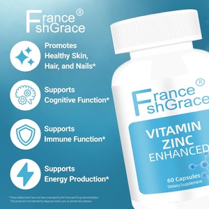 Complément alimentaire au zinc personnalisé, 60 capsules pour soutenir le système immunitaire, extraits de zinc de qualité supérieure en capsules - Product Image 3