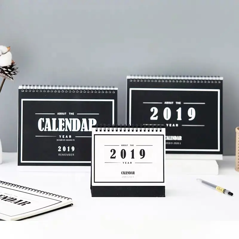 Полноцветная печать, специальный бумажный планировщик года, индивидуальная цифровая печать календаря/настенный календарь 2024