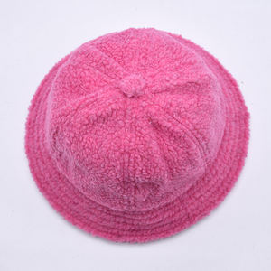 Gorro de lana gruesa con logotipo bordado personalizado, gorro cálido de invierno para hombres y mujeres, gorro de invierno tipo bucket. - Product Image 5