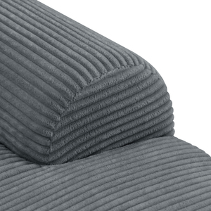 Airtight Compression Pack <b>Large</b> Loveseat Lounge <b>Sofa</b> Deep Seat Dimension Vertical Corduroy Fabric Modular Convertible Extendable - Product Image 4