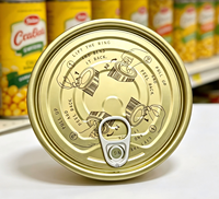 401 #   Bouchon à ouverture facile (EOE) en fer blanc de 98,9 mm, double dorure, pour boîtes de maïs, de fruits et de légumes