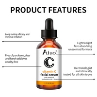 Sérum facial à la vitamine C, ingrédients à base d'aloe vera, éclaircissant, antioxydant, traitement des taches brunes, anti-âge, soin de la peau, 30 ml, végétalien