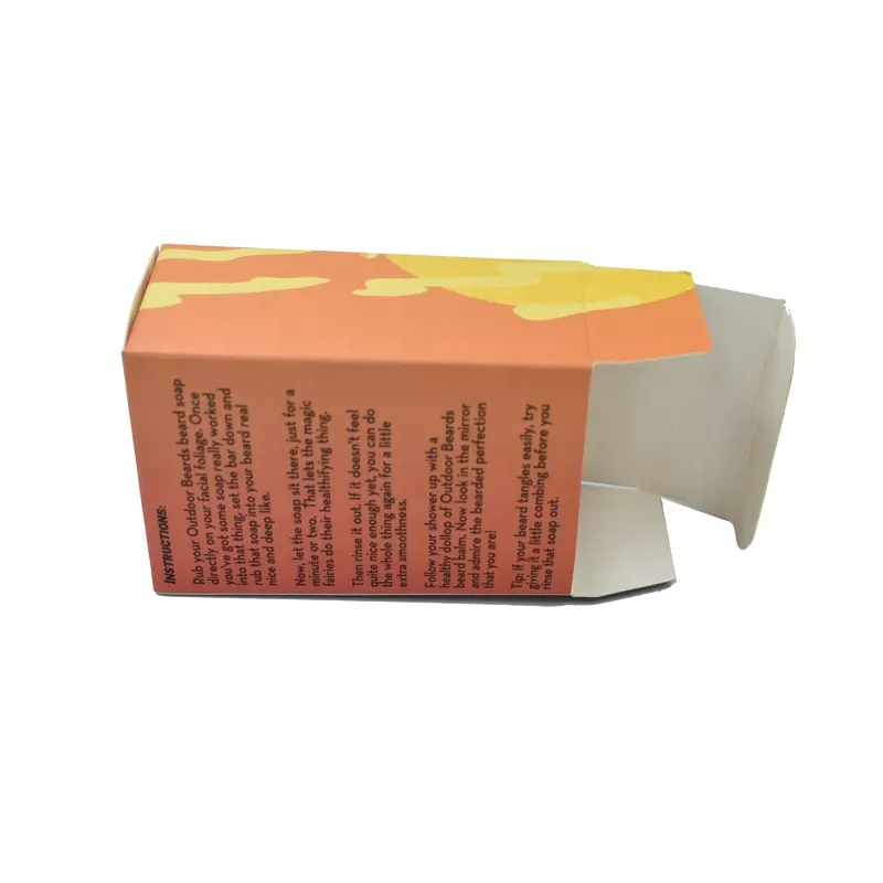 Geschenk verpackung aus mattem Lamini papier mit Logo für trockene Papier box aus Antibes chlag