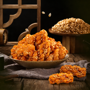 Huanglaowu Snacks de grano envasados, de masa retorcida saborizada con sésamo, fritos, para pedidos al por mayor - Product Image 3
