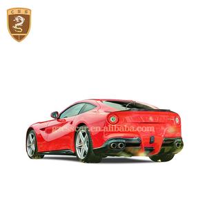Kit carrosserie en fibre de carbone Style RZ pour <span class=keywords><strong>Ferrari</strong></span> <span class=keywords><strong>F12</strong></span> jupes latérales avant diffuseur arrière aileron arrière <span class=keywords><strong>prix</strong></span> d'usine pièces de carrosserie automobile - Product Image 4