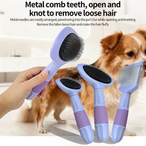 Peine <span class=keywords><strong>para</strong></span> mascotas <span class=keywords><strong>de</strong></span> doble cara con nudo abierto, <span class=keywords><strong>de</strong></span> acero inoxidable y plástico, <span class=keywords><strong>para</strong></span> <span class=keywords><strong>gatos</strong></span> y perros, <span class=keywords><strong>cepillo</strong></span> <span class=keywords><strong>para</strong></span> eliminación <span class=keywords><strong>de</strong></span> <span class=keywords><strong>pelo</strong></span>, venta al por mayor <span class=keywords><strong>de</strong></span> fábrica - Product Image 2