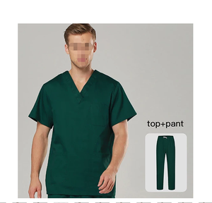 Venta directa de fábrica Uniforme de hospital con cuello en V para mujer Scrubs 65% Poliéster 35% Uniformes de algodón - Product Image 2