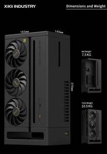 Nuovo XIKII industria ProArt FF04 ITX custodia da gioco <span class=keywords><strong>PC</strong></span> verticale sotto i 10 litri - Product Image 4