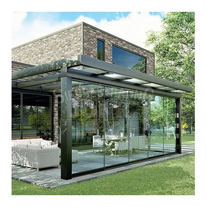 Decoreren Sunrooms Glas Huizen Alu Aluminium Gehard Lowes Geglazuurd Porche