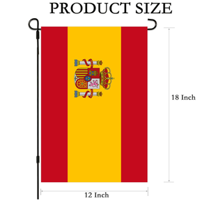 Bandera de Jardín de <span class=keywords><strong>España</strong></span> 12x18, Banderas Pequeñas de Jardín Españolas para Patio, Terraza, Porche, Día de la Independencia, Festival Patriótico - Product Image 2