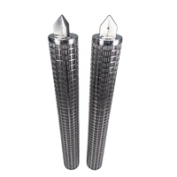 ZCHS-1-001C-V 10" (250 Mm) Elemen Filter Kartrid Logam Sintered untuk Filtrasi Air Ultra Murni Teruji & Terinspeksi