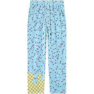 Pantalon de survêtement léger pour homme avec imprimé crème glacée, décontracté et doté de poches, idéal pour les sports d'hiver - Product Image 1