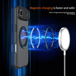 เคสโทรศัพท์มือถือแบบใสขุ่น ป้องกันกล้องเต็มรูปแบบ กันกระแทก แม่เหล็กในตัว สำหรับ iPhone 17 16 15 14 13 Pro Max - Product Image 4