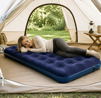Matelas pneumatique gonflable de 22 mm d'épaisseur, prix d'usine, gonflage rapide, lit de camping pliable pour usage extérieur