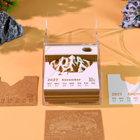 Bloc-notes 3D Chemin de la Soie, Calendrier de bureau, Bloc-notes paysage, Porte-stylo, Décoration, Papeterie, Souvenir paysager personnalisé, Article cadeau de luxe