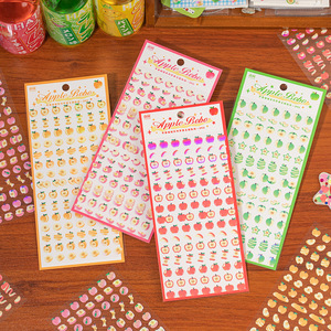 2 tờ cho mỗi gói dán theo chủ đề táo Apple Pop loạt vật liệu mô hình sáng tạo cho trang trí Tạp Chí đạn - Product Image 2