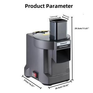 Procesador y Cortador de Alimentos 3 en 1 Eléctrico de Acero Inoxidable Automático para Verduras y Frutas para Uso Comercial o Doméstico - Product Image 6