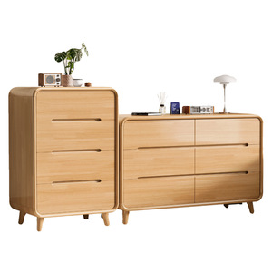 Solid Wood Chest Of <b>Drawers</b> 46 <b>Drawer</b> Storage Cabinet For Bedroom Living Room Standing Cabinet - Product Image 3