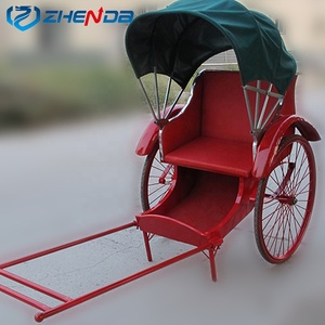 Rickshaw traditionnel à deux roues, type calèche, pour usage extérieur, mariages et visites touristiques - Product Image 5