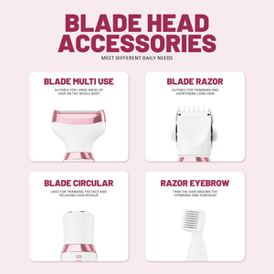 Rasoir et tondeuse électrique 4-en-1 pour femmes, étanche IPX6, rechargeable par USB, sans fil, pour les jambes, les aisselles, le maillot de bain - Product Image 2