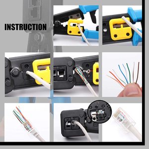 <span class=keywords><strong>Pince</strong></span> <span class=keywords><strong>à</strong></span> <span class=keywords><strong>sertir</strong></span> <span class=keywords><strong>RJ45</strong></span> ZOERAX, outil de coupe et de sertissage de câbles réseau 6P/8P pour câbles Ethernet Cat5e Cat6 Cat7, <span class=keywords><strong>prix</strong></span> direct usine - Product Image 6
