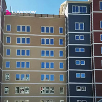 Ventanas Abatibles de Alto Rendimiento con Aislamiento Térmico, de Aluminio con Rotura de Puente Térmico para Apartamentos, Salas de Estar y Exteriores