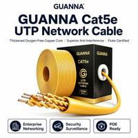 Câble Réseau OEM ODM Cat5e 305m SFTP Blindé FTP CCA Direct Usine 24AWG 4PR Ethernet LAN pour Surveillance de Sécurité CCTV