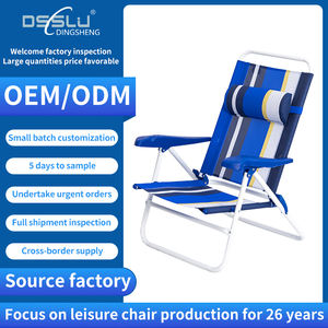 Dingsheng <span class=keywords><strong>เก้าอี้</strong></span>ชายหาดพักผ่อ<span class=keywords><strong>น</strong></span>ด้วยมือทำจากพลาสติกปรับได้พับได้ตั้งแคมป์สวนชายหาด - Product Image 2