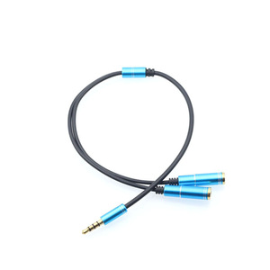 Audio Converter 3.5mm Metal <b>Splitter</b> <b>Cable</b> For Headphone Sharing - Product Image 3