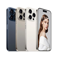 Nouveau Téléphone 16 Pro Max Version Débloquée 2025 – Smartphone 6,8 Pouces 4G 5G Double SIM 8 Go + 512 Go, Appareil Photo 64 MP, Avec Logo