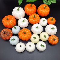Décorations de citrouille en mousse noire et blanche personnalisées de 8 à 12 pouces, décorations de citrouille artificielles, décorations de fête à domicile, décorations de citrouille