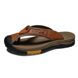 2026 <b>Men</b> Sandals <b>Leather</b> <b>Slippers</b> Wear-resistant Thick Sole Comfortable and Breathable Genuine Cow <b>Leather</b> Sandals for <b>Men</b> - Product Image 6