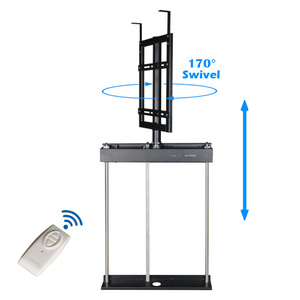 Soporte de TV con Control Remoto LED y Control por Cable, Carro Móvil para TV de 40 a 65 Pulgadas, Soporte de Piso con Ruedas - Product Image 2