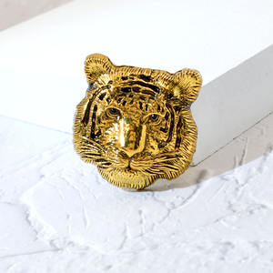 Broche de Tigre con diamantes de imitación de aleación dominante <span class=keywords><strong>Vintage</strong></span>, accesorios de ropa para hombres - Product Image 2