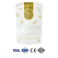 Pochette refermable avec fenêtre transparente, 26,5(L)*40(C)*11(D)cm, 50 microns, qualité alimentaire, résistante à l'humidité, sac à popcorn, personnalisable