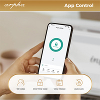 Serrure de porte intelligente Arpha D228 électronique avec application Tuya, connexion Bluetooth, mot de passe, clé, empreinte digitale, déverrouillage intelligent