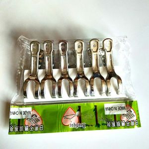 Pinzas metálicas para ropa de extremo abierto, pinzas metálicas no magnéticas de extremo abierto para ropa, pinzas para secar la ropa, pinzas metálicas, 1 yuan, 1 yuan, 2 - Product Image 2