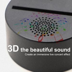 Popular 3D Acrylic <b>Mini</b> Night Light Modern LED for Bluetooth <b>Speaker</b> Lamp with Charging Base Sensor Switch Gift and Home Decor - Product Image 5