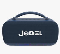 Haut-parleur portable en tissu TWS sans fil, modèle JL5.4, 15W, avec lumière RGB, carte TF, USB, FM, idéal pour les fêtes en extérieur – Vente chaude directe usine