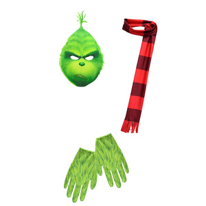 Disfraz de Grinch para niños, mono de poliéster de cuerpo completo para cosplay y actuaciones - Product Image 4