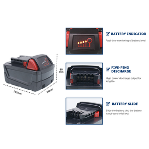 Batería de herramienta eléctrica 18,5 V 12V portátil para Makita 4Ah Paquete de batería de iones de litio para herramienta inalámbrica - Product Image 5