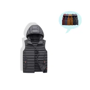 Jaket hoodie pria terbaik Logo kustom jas hujan tahan air Puffer terisi gelembung musim dingin jaket motor luar ruangan